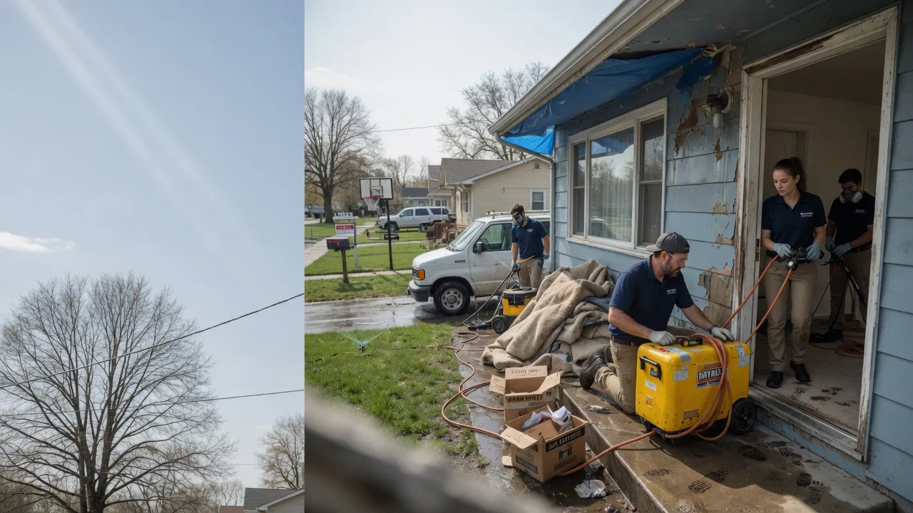 Basement Flood Cleanup in Aurora, IL near me
